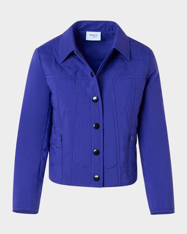 Quilted Signature Dot Crop Jacket